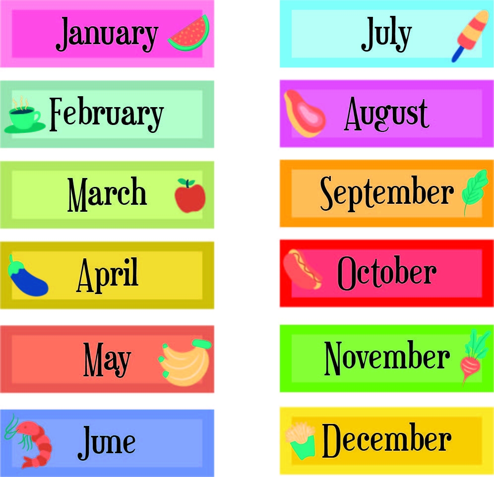 10 Best Printable Calendar Month Labels PDF For Free At Printablee Months In A Year Month Labels Classroom Job Chart
