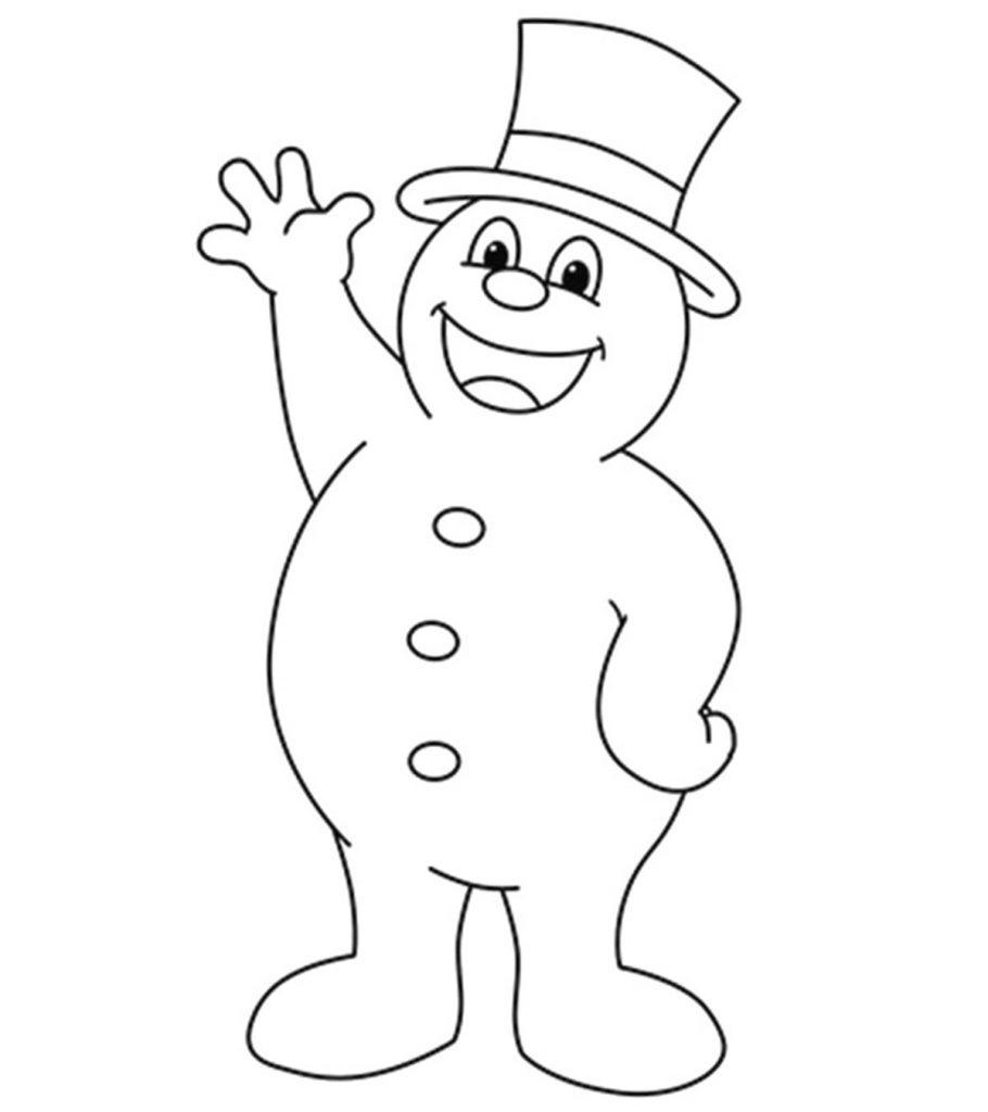 10 Cute Frosty The Snowman Coloring Pages For Toddlers
