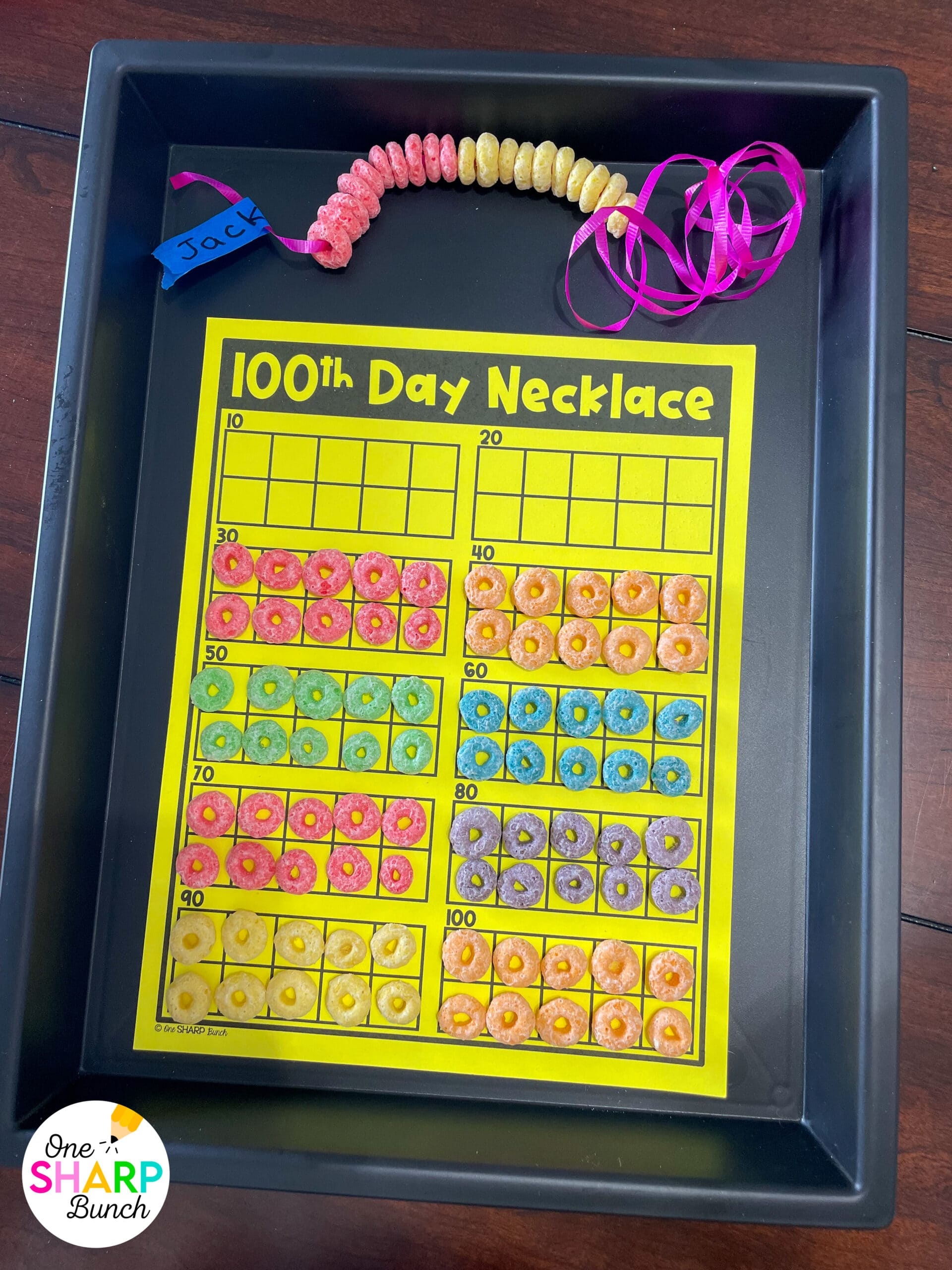 100th Day Necklace Without The Stress One Sharp Bunch