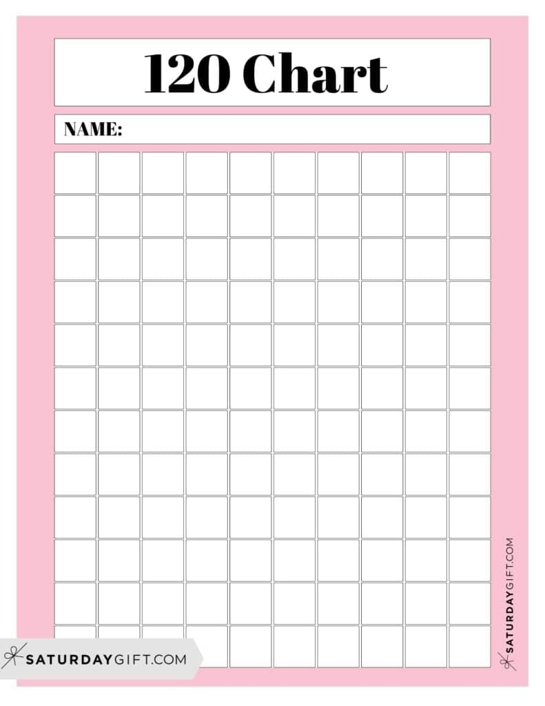 Blank 120 Chart Printable Free