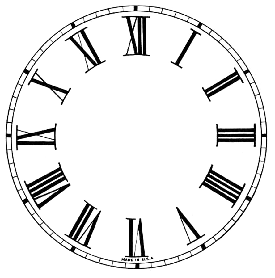 14 Clock Face Images Print Your Own The Graphics Fairy