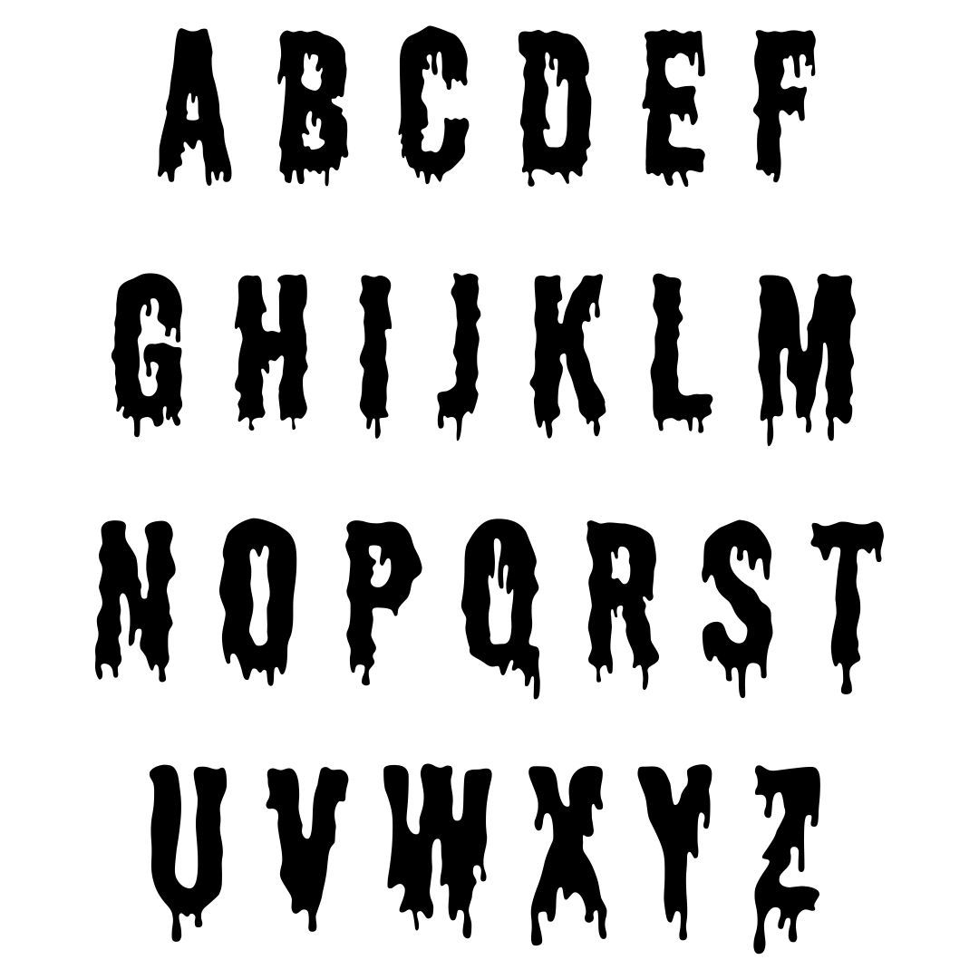 15 Best Spooky Printable Halloween Letters PDF For Free At Printablee Alfabet Typsnitt Halloweendekoration Alfabet