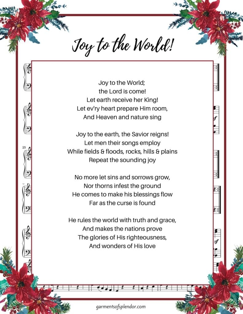 17 Beautiful Christmas Hymns To Uplift Your Soul with Free Printable Lyrics 