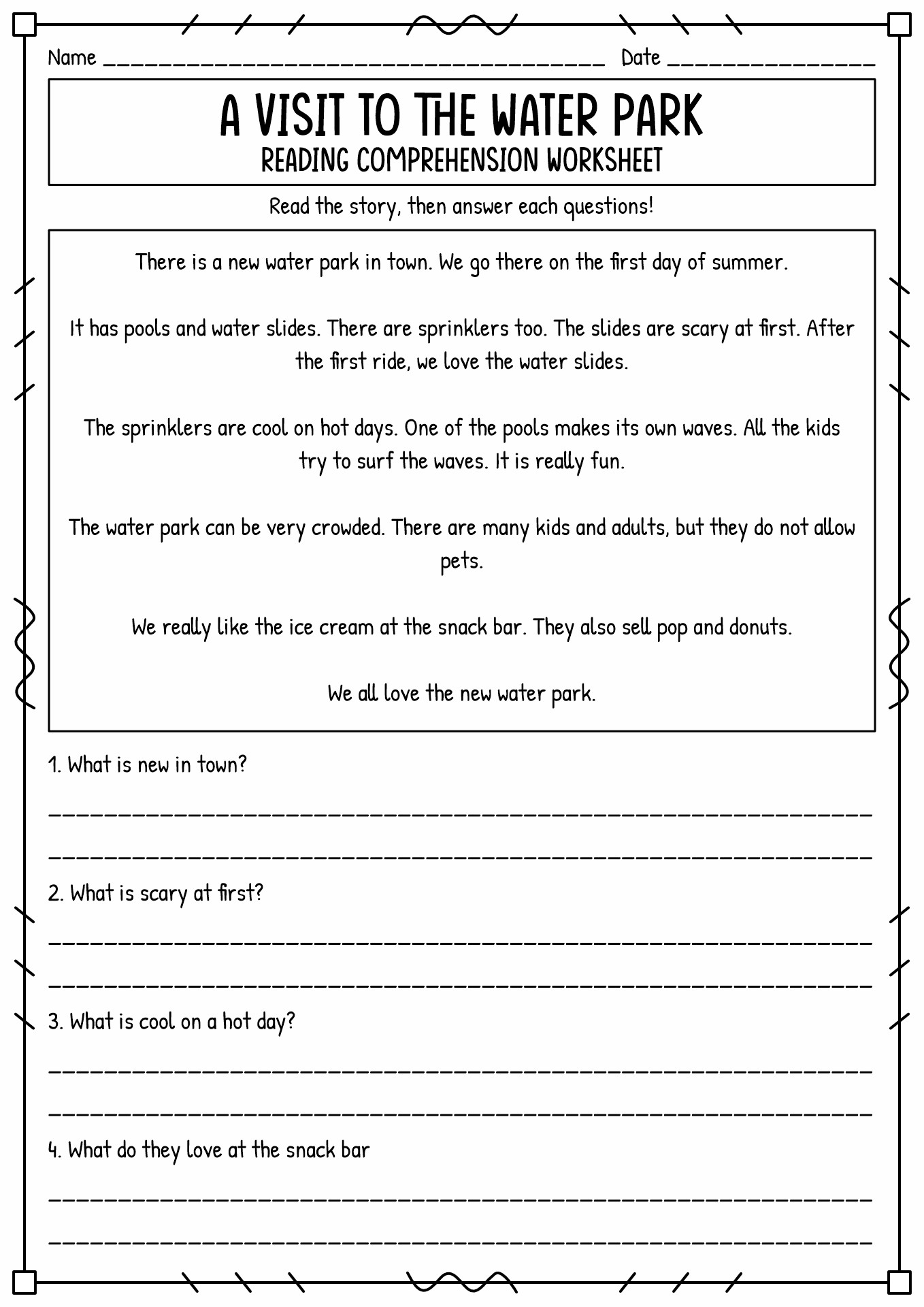 17 Second Grade Short Story Worksheet Free PDF At Worksheeto