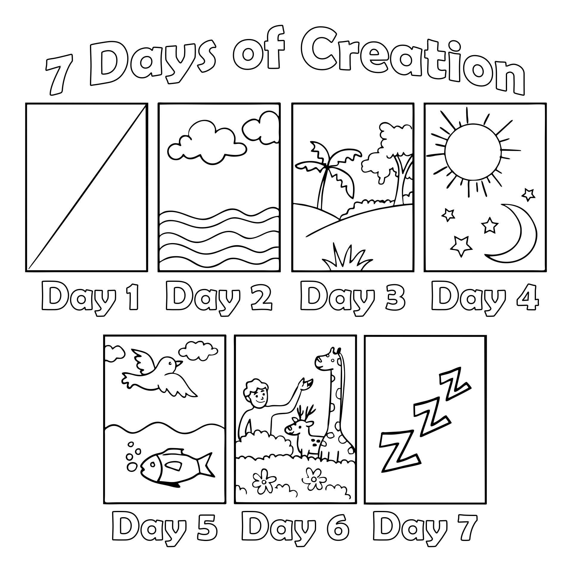 20 Best Free Printable Creation Activity Pages PDF For Free At Printablee Creation Coloring Pages 7 Days Of Creation Creation Activities