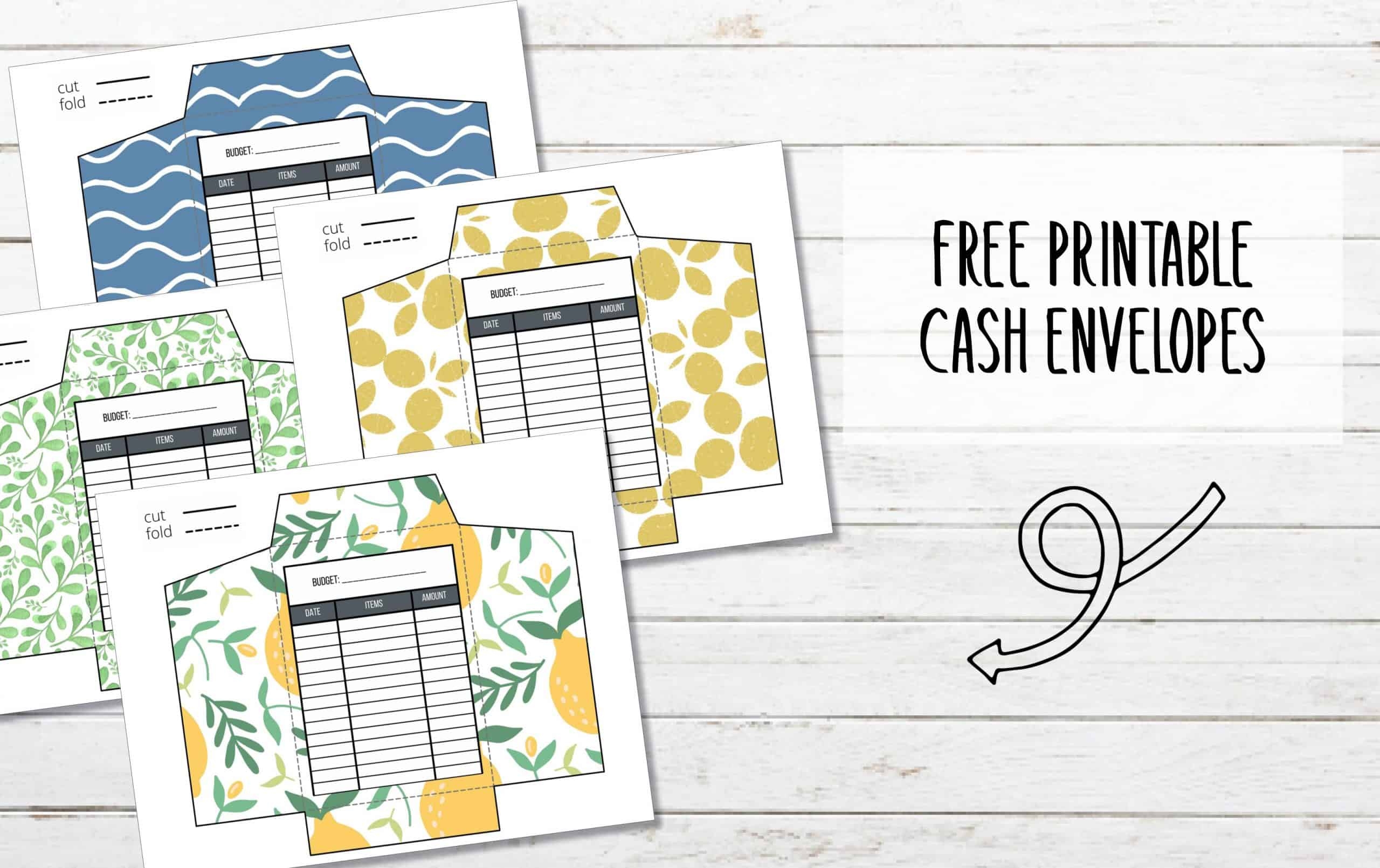21 FREE Printable Cash Envelope Trackers My Printable Home