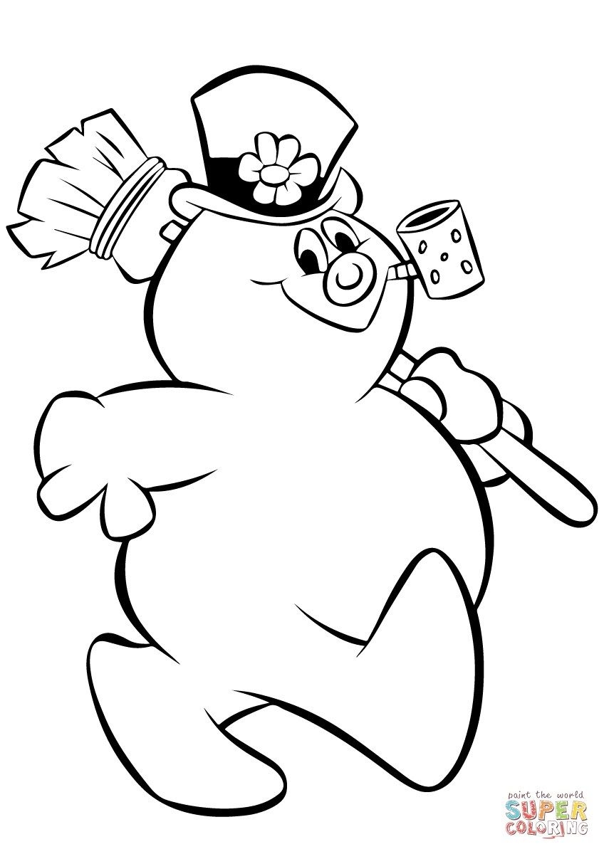 24 Wonderful Picture Of Frosty The Snowman Coloring Pages Davemelillo Snowman Coloring Pages Christmas Coloring Pages Valentine Coloring Pages