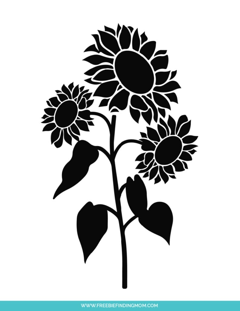 Free Printable Sunflower Stencils