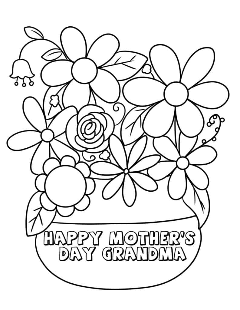 3 Happy Mother s Day Grandma Coloring Pages Freebie Finding Mom
