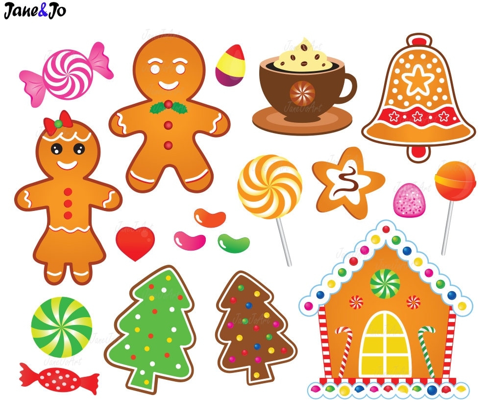 30 Gingerbread Clipart gingerbread Cliparts christmas Gingerbread Cookies Clipart gingerbread Man Christmas Clip Art gingerbread House candy Etsy