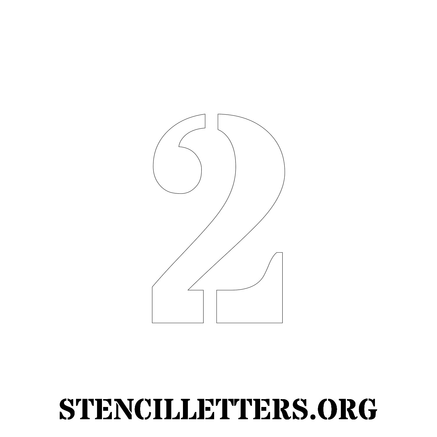 5 Inch Free Printable Individual 279 Bold Number Stencils Stencil Letters Org