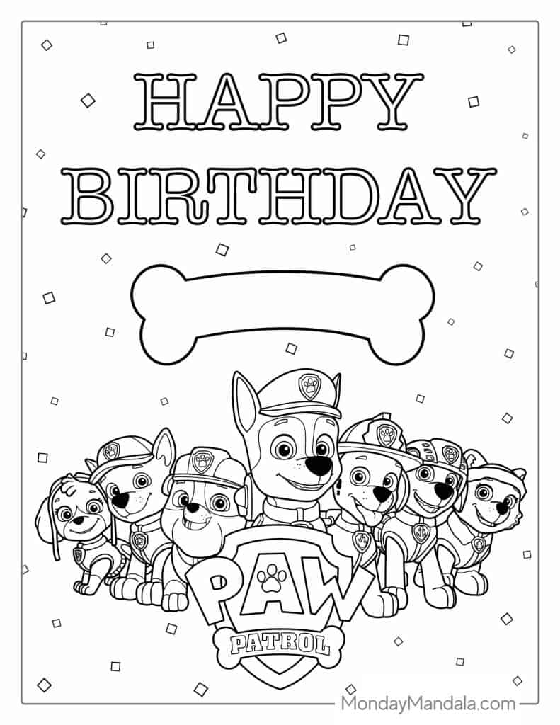 Paw Patrol Printables For Birthday
