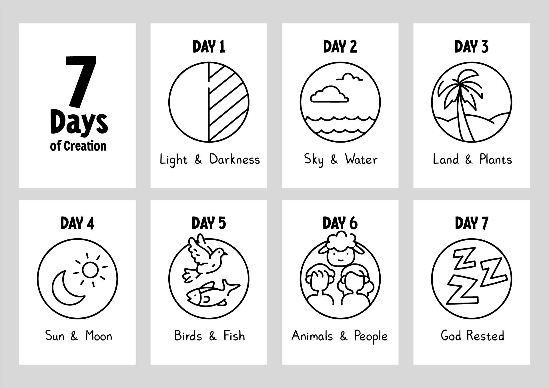 6 Best 7 Days Of Creation Printable PDF For Free At Printablee 7 Days Of Creation Days Of Creation Creation Bible Crafts