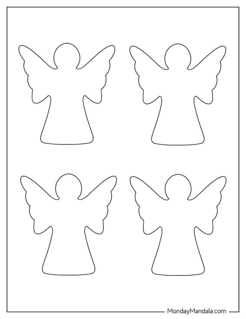 60 Angel Templates Free PDF Printables 
