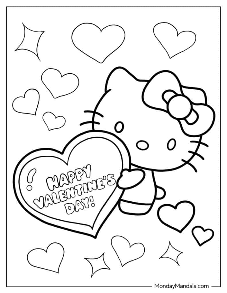 Hello Kitty Valentines Printable