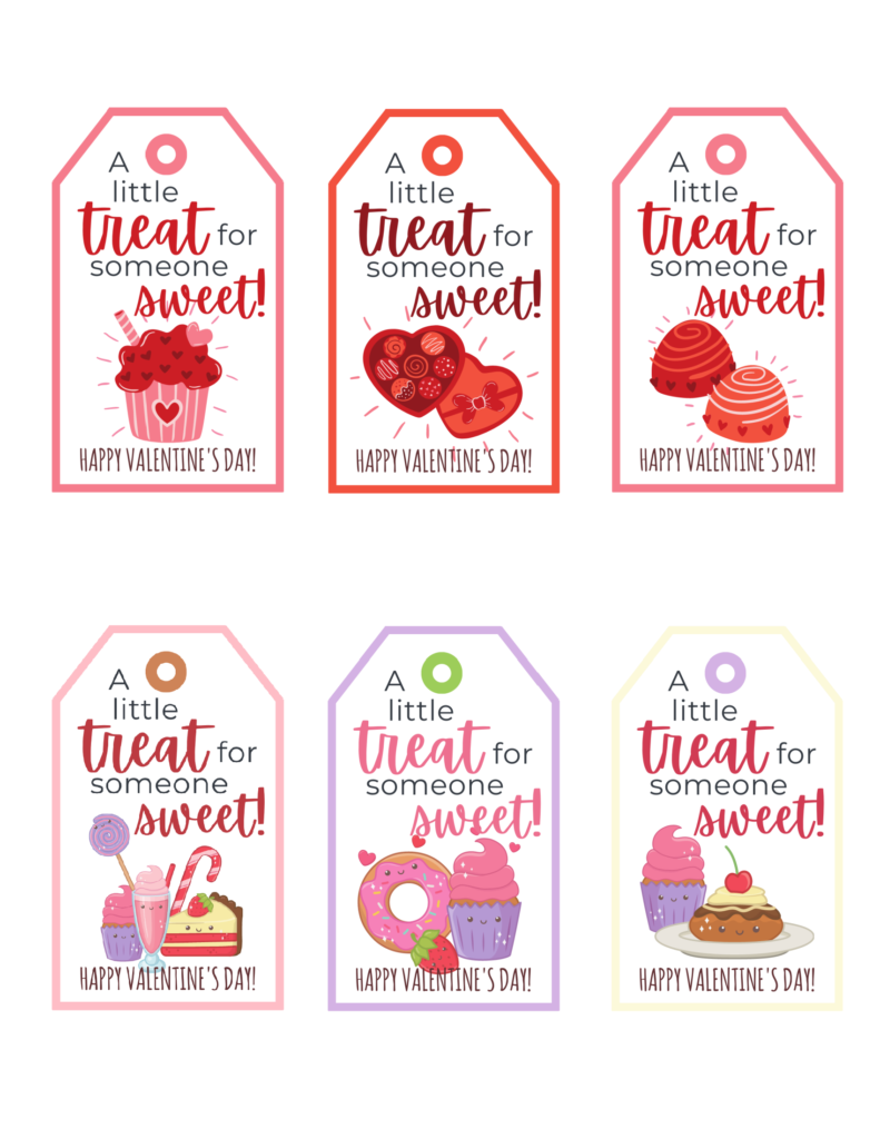 A Little Treat For Someone Sweet Free Printable Valentine Gift Tags Baking You Happier