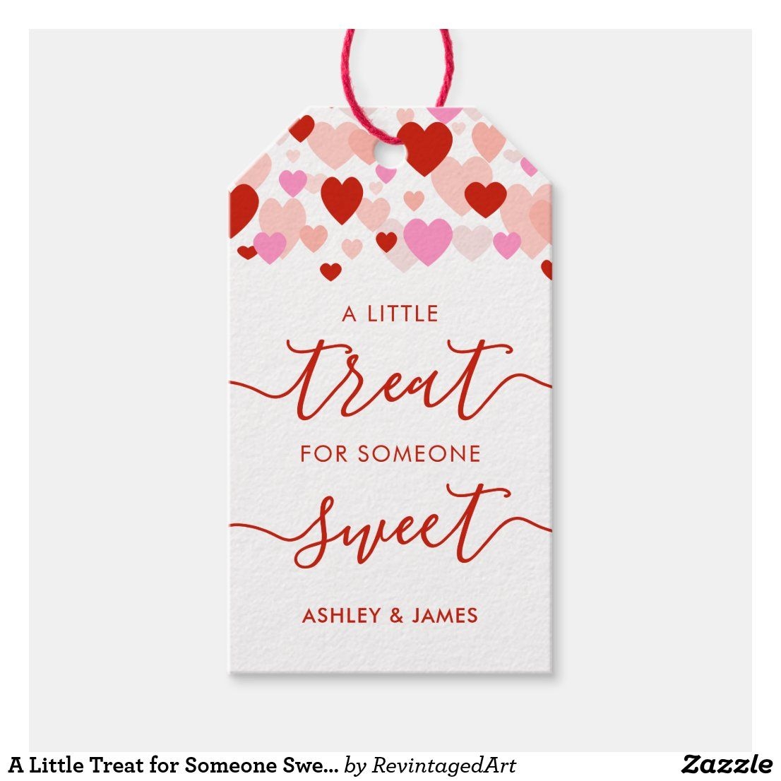 A Little Treat For Someone Sweet Tag Valentine Gift Tags Zazzle Valentines Gift Tags Gift Tags Valentine Gifts