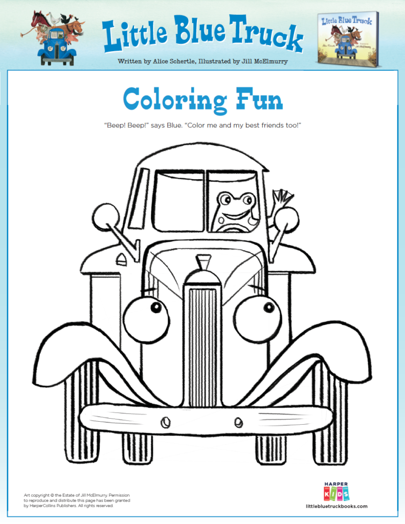 Activities Fun Printables For Kids Little Blue Truck