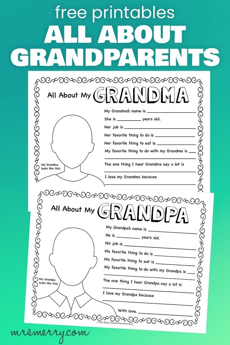 All About Grandparents Printables Mrs Merry Grandparents Day Activities Grandparents Day Songs Grandparents Activities
