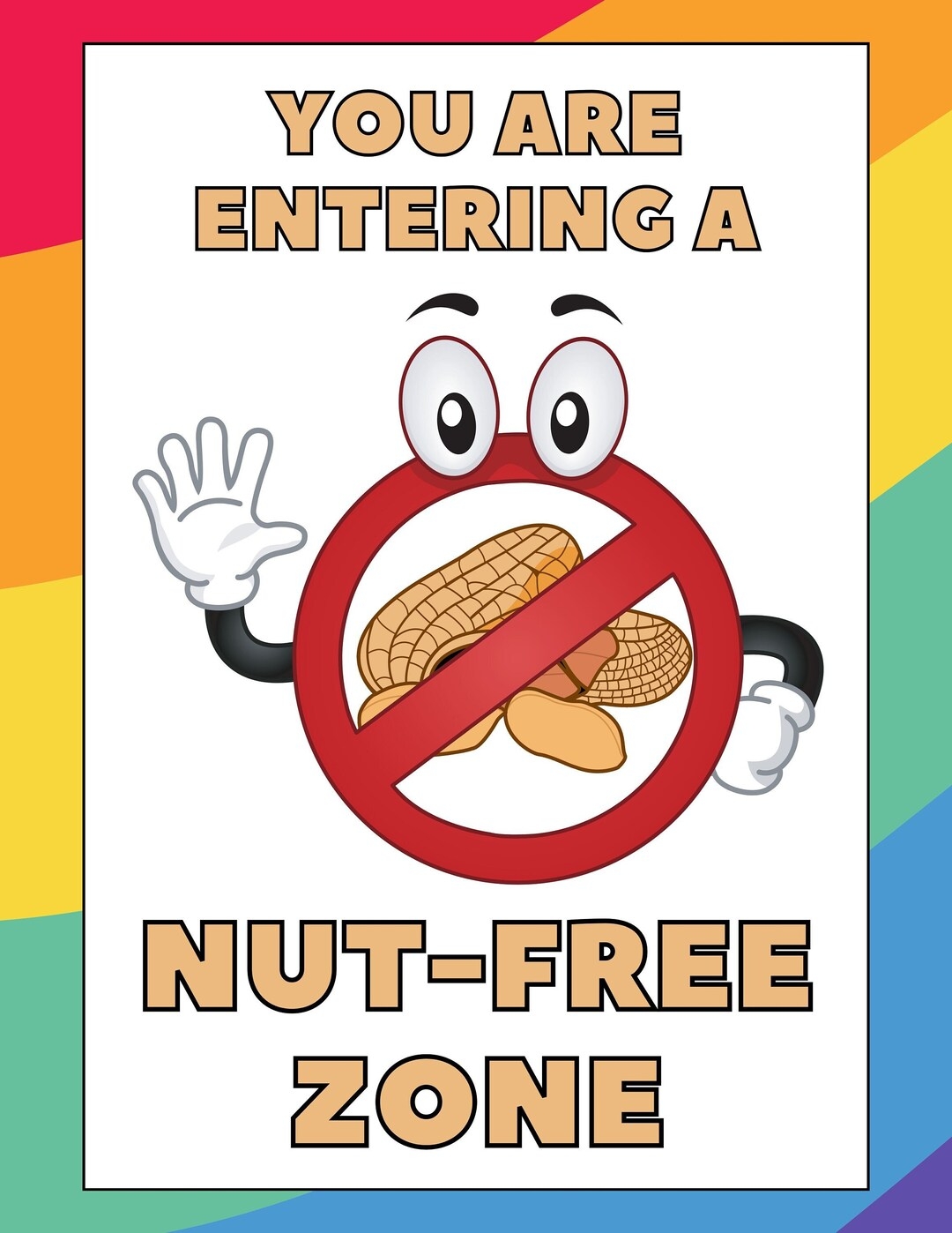 Allergy Aware Classroom Digital Download Png Nut Free Zone Etsy