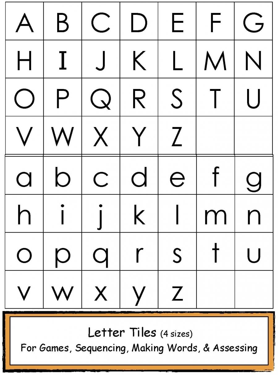 Alphabet Letter Tiles For Learning