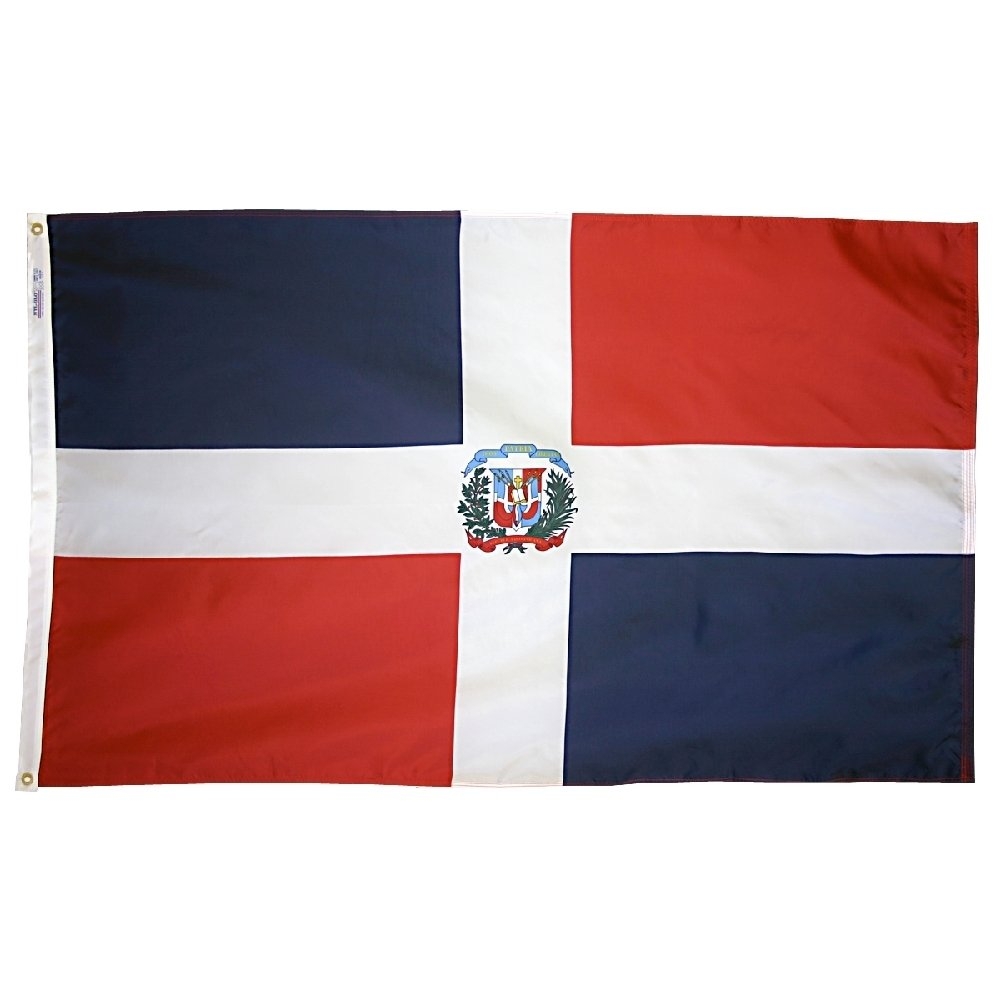 Amazon 4x6 Dominican Republic Nylon Flag All Weather Durable Outdoor Nylon Flag All Star Flags Outdoor Flags Patio Lawn Garden