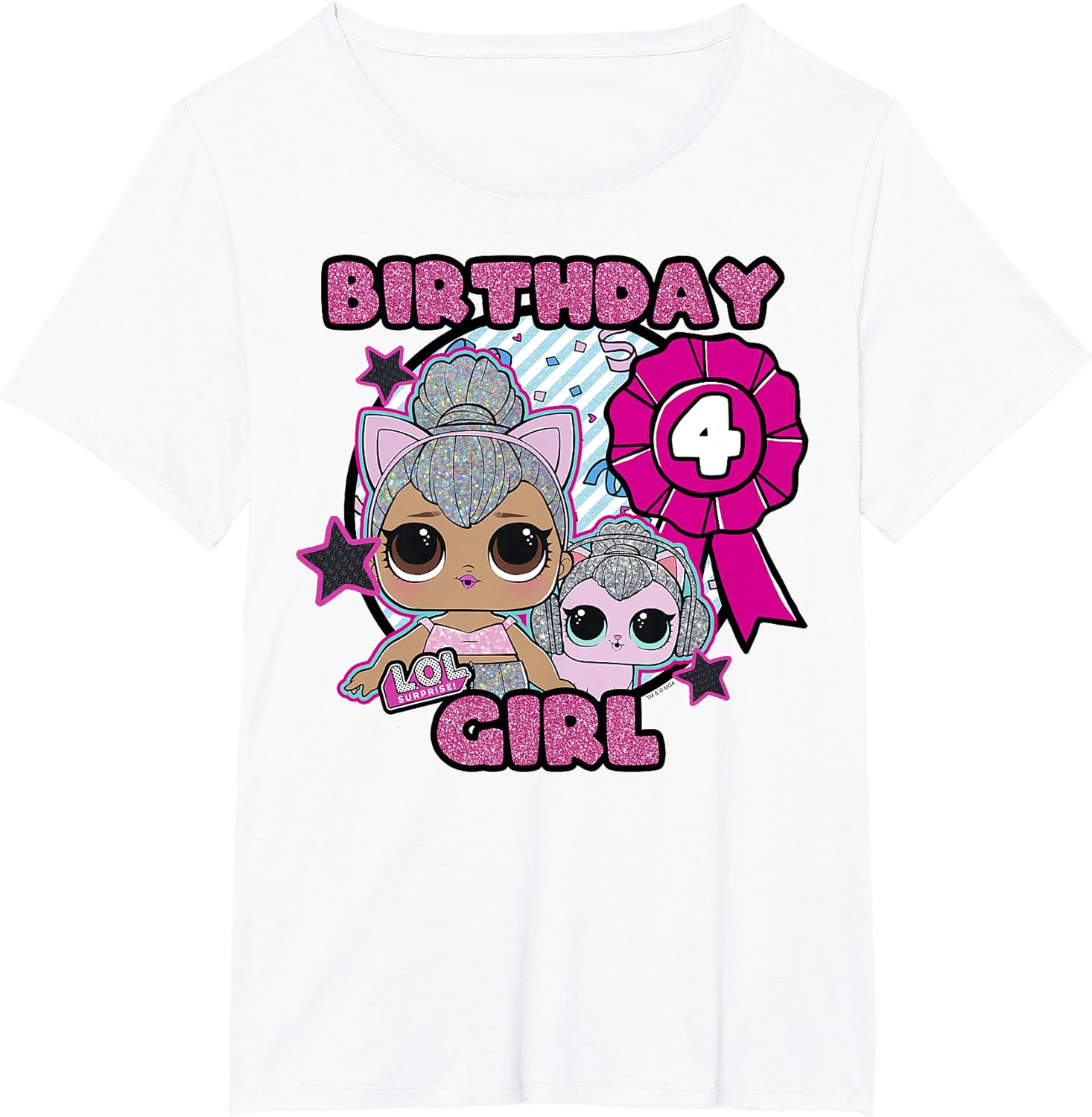 Amazon LOL Surprise 4th Birthday Girl T Shirt Clothing Shoes Jewelry