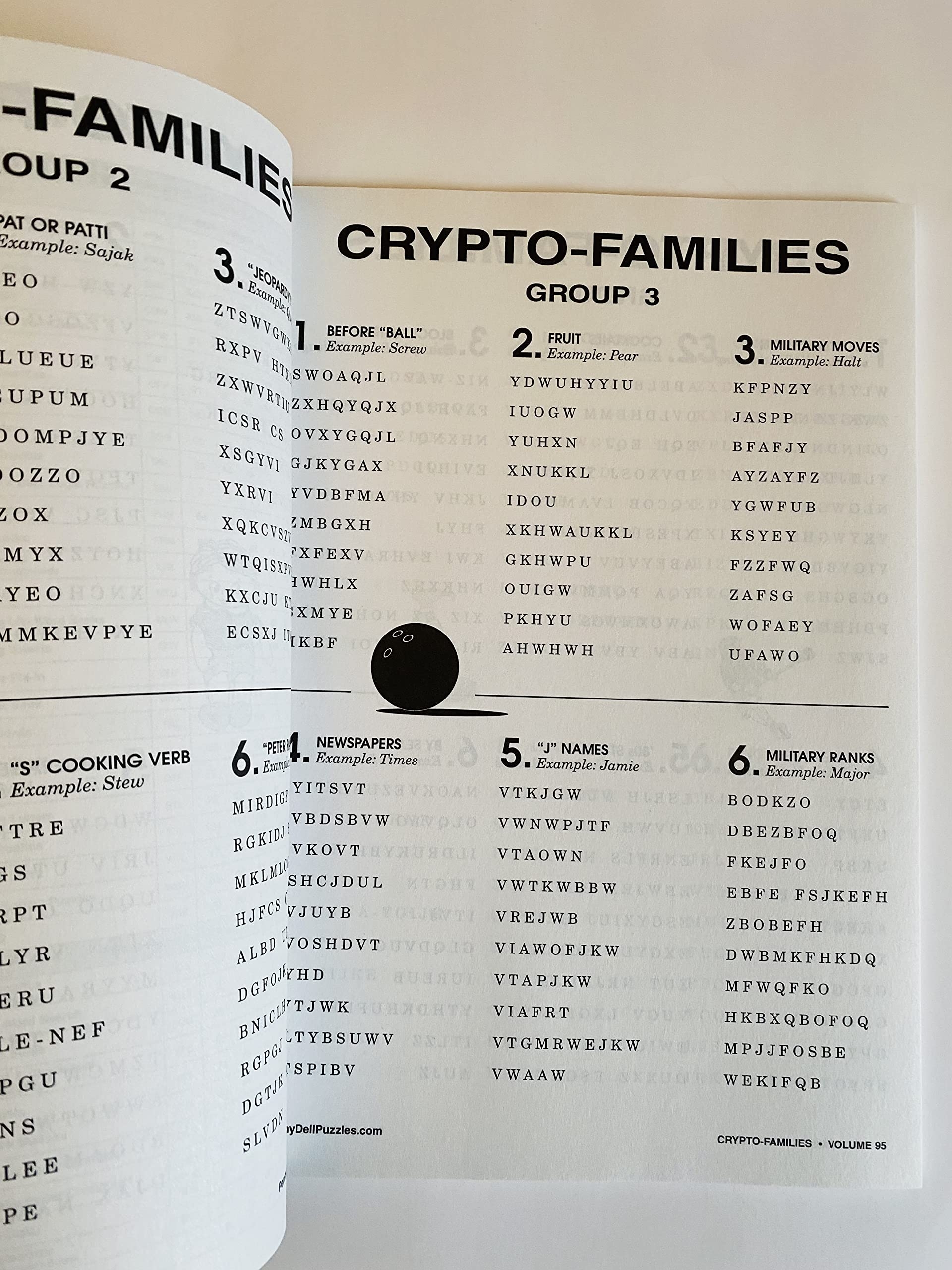 Amazon Volumes 94 And 95 Of The Cryptofamilies From The Penny Press Selected Puzzles Series Crypto Families Office Products