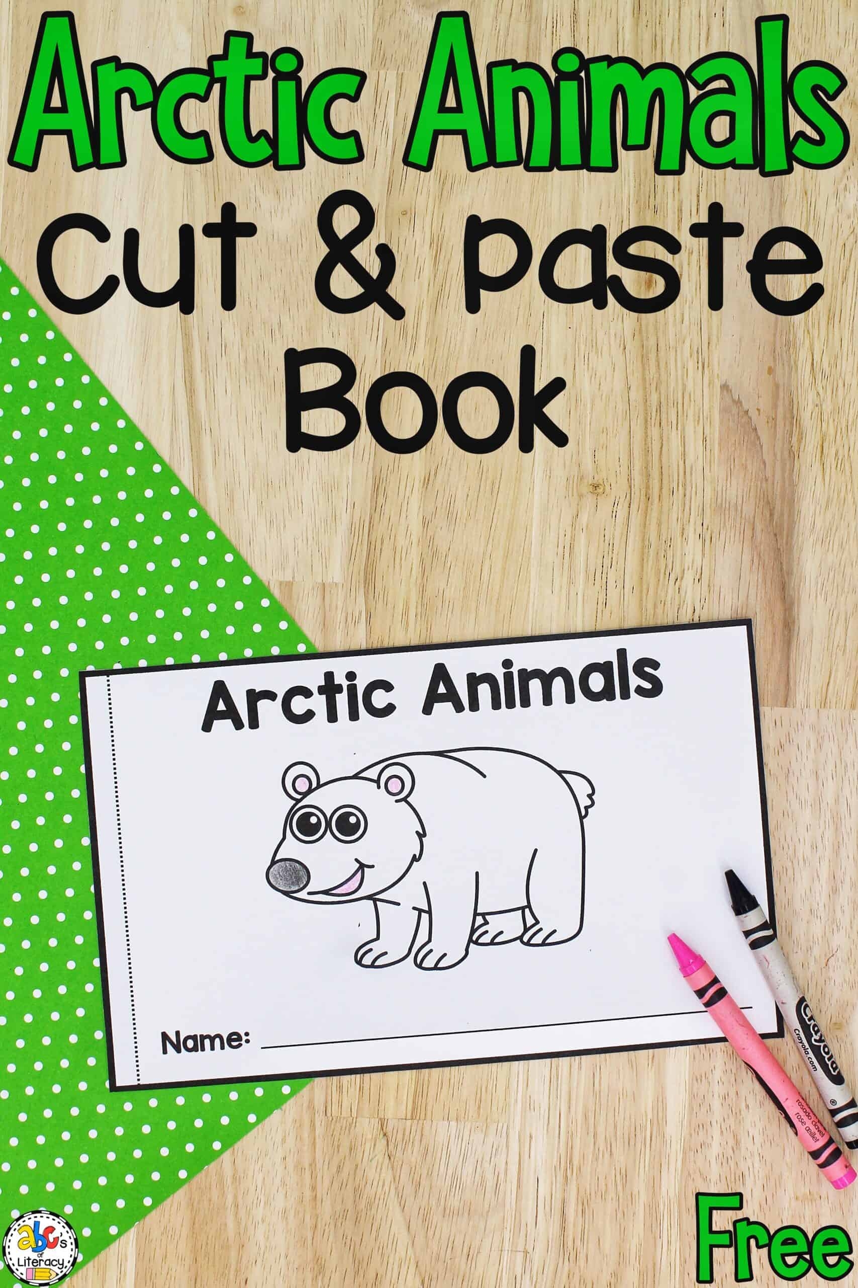 Arctic Animals Cut Paste Book