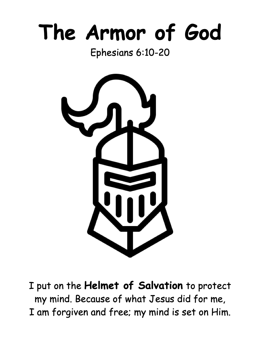 Printable Helmet Of Salvation Craft
