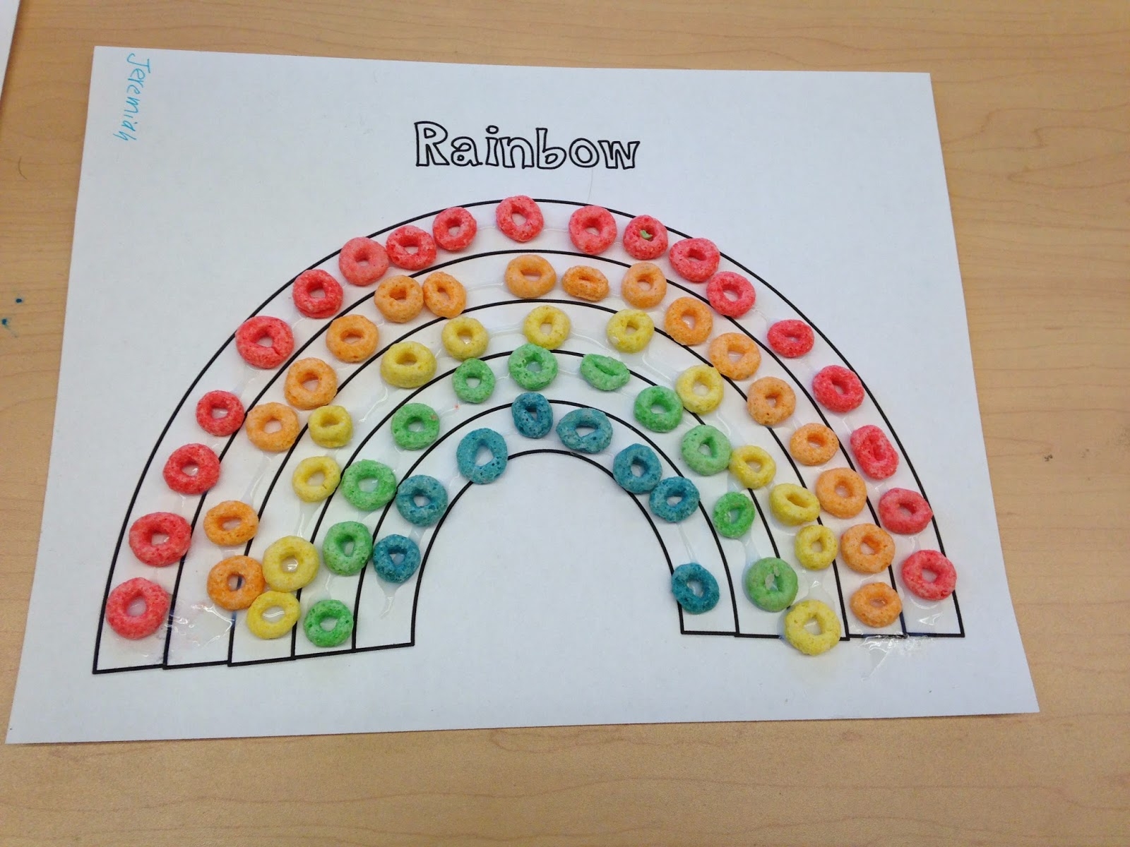 Autism Tank Rainbow Craftivity With Fruit Loops