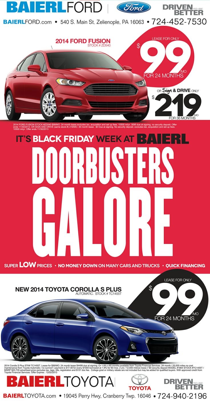 Baierl Ford Black Friday Newspaper Ad