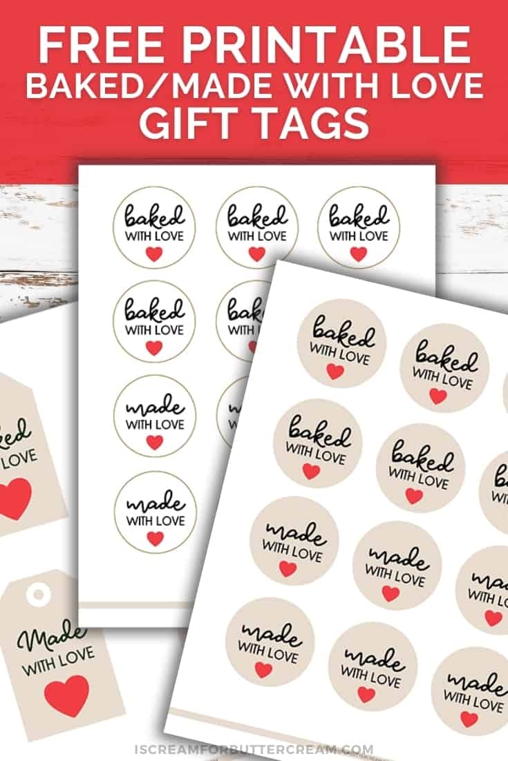 Made With Love Tags Printable