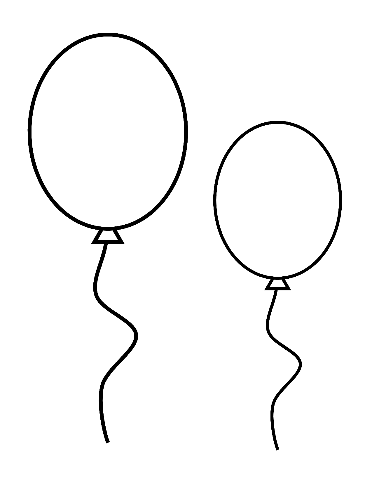 Balloons FREE Printable Template Planerium