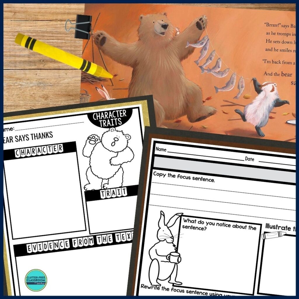 Bear Says Thanks Activities And Lesson Plans For 2024 Clutter Free Classroom By Jodi Durgin