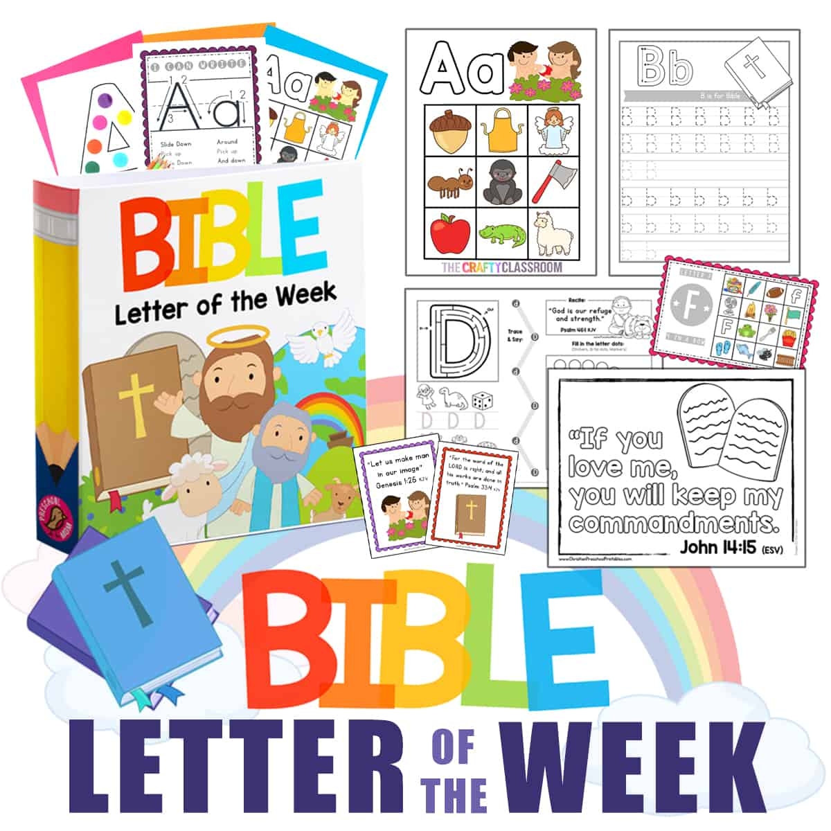 Bible ABC Printables Christian Preschool Printables