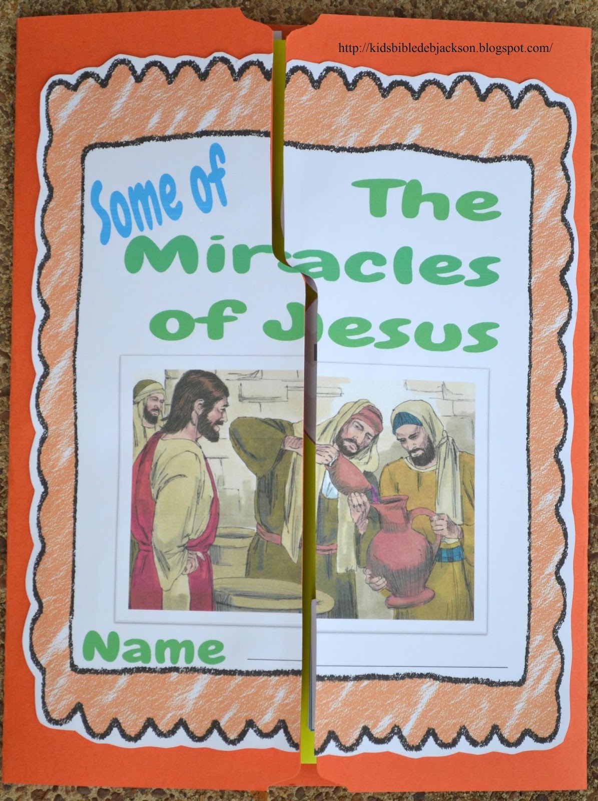 Bible Fun For Kids Miracles Of Jesus Lapbook