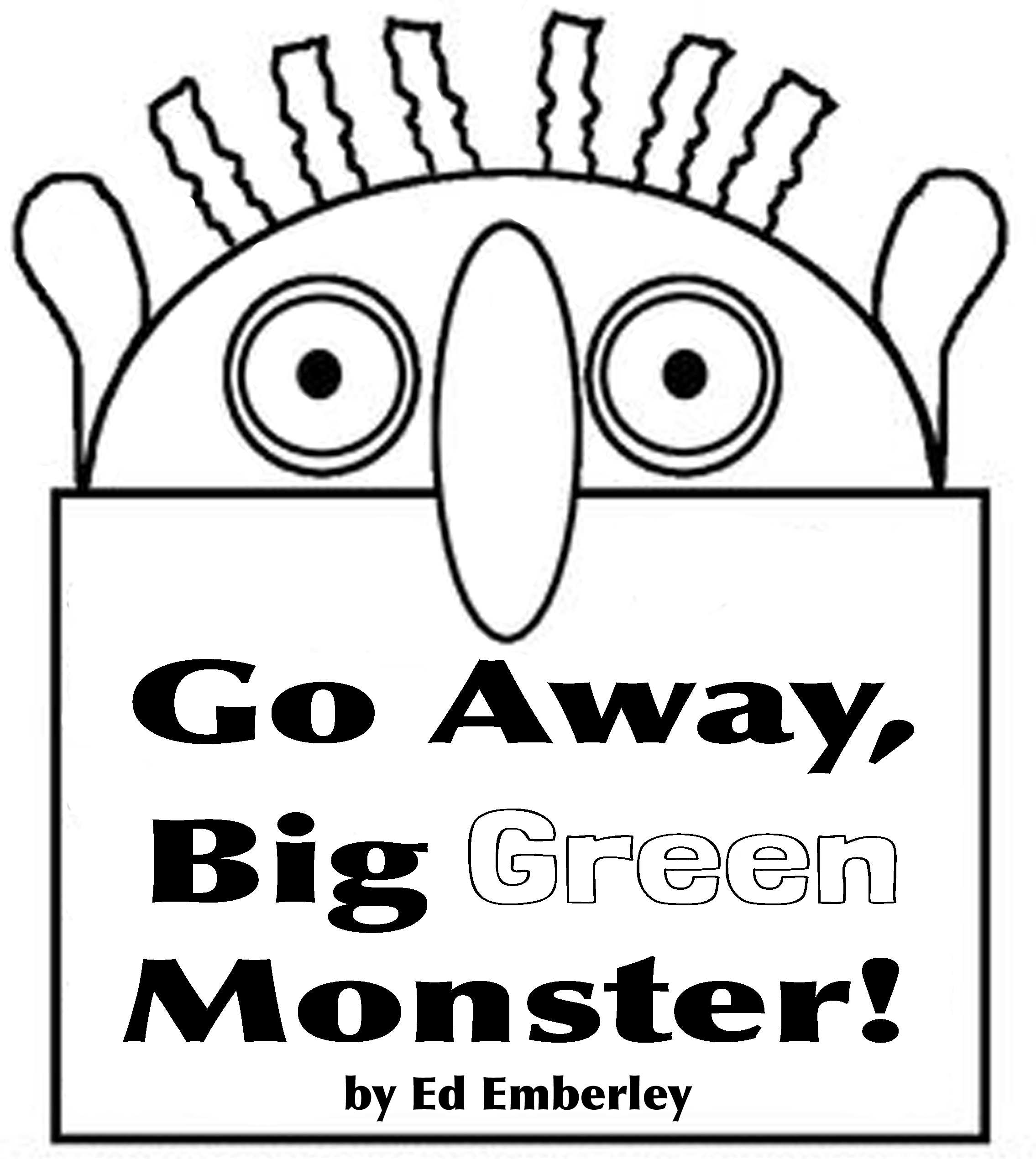 Big Green Monster A Delightful Children s Book