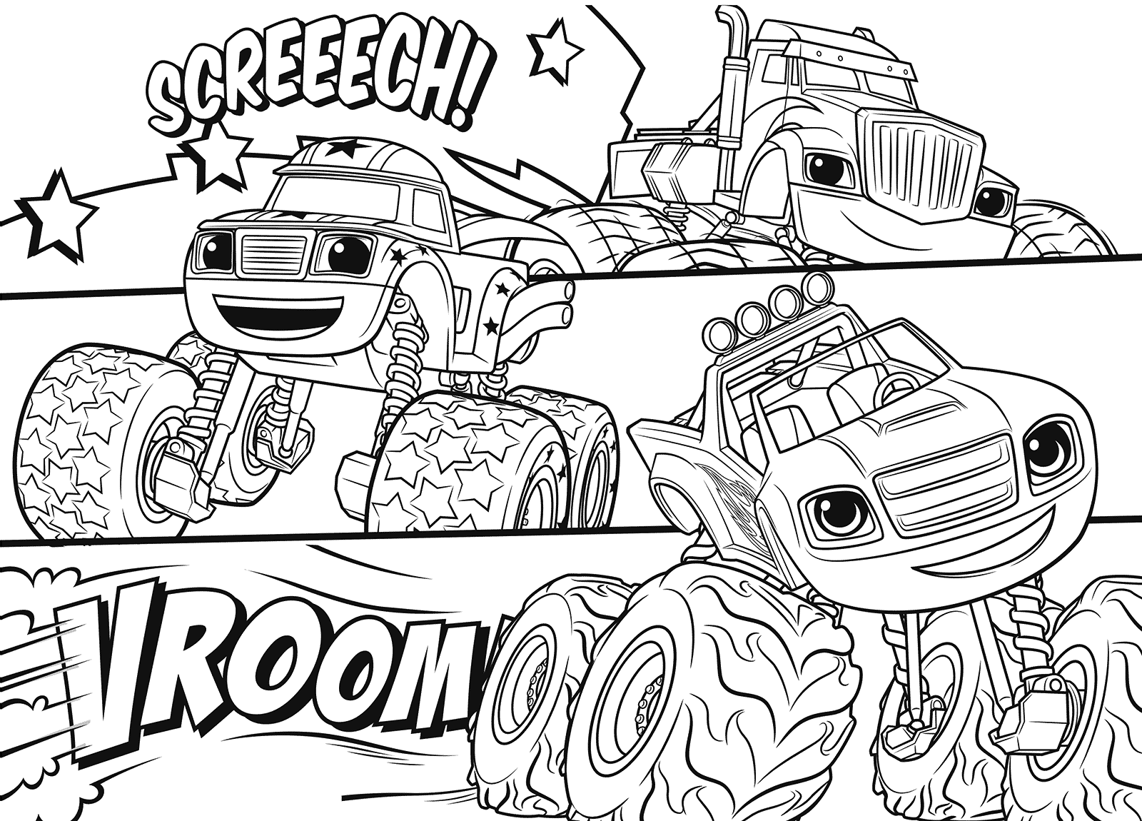 Blaze And The Monster Machines Coloring Pages Best Coloring Pages For Kids