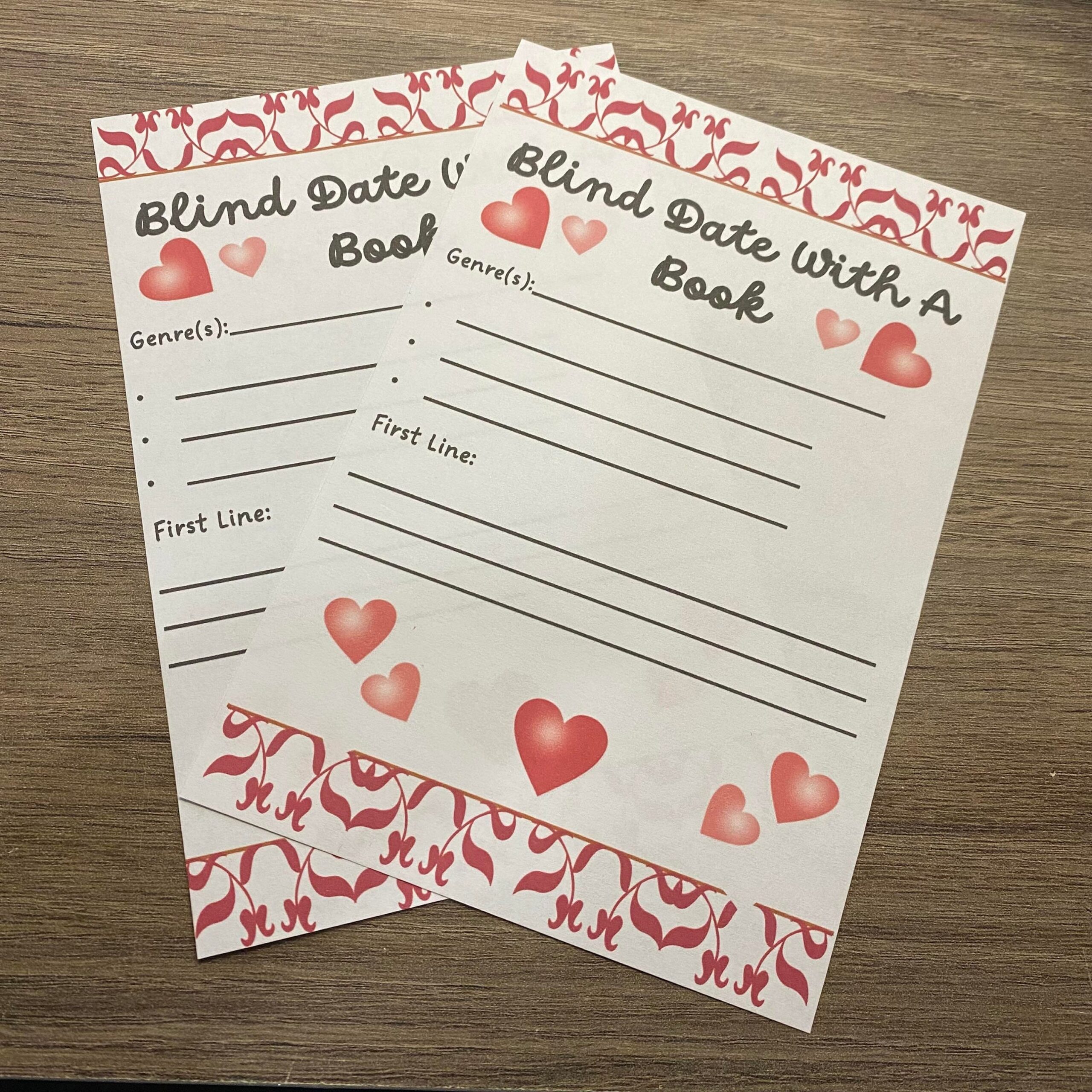 Blind Date With A Book Labels Printables Etsy