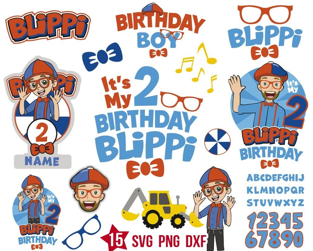 Blippi Birthday Svg Blippi Family Svg Blippi Cake Topper BOXMEDIART Svg Cut Files And Designs Birthday Birthday Quotes Cards And Invitations