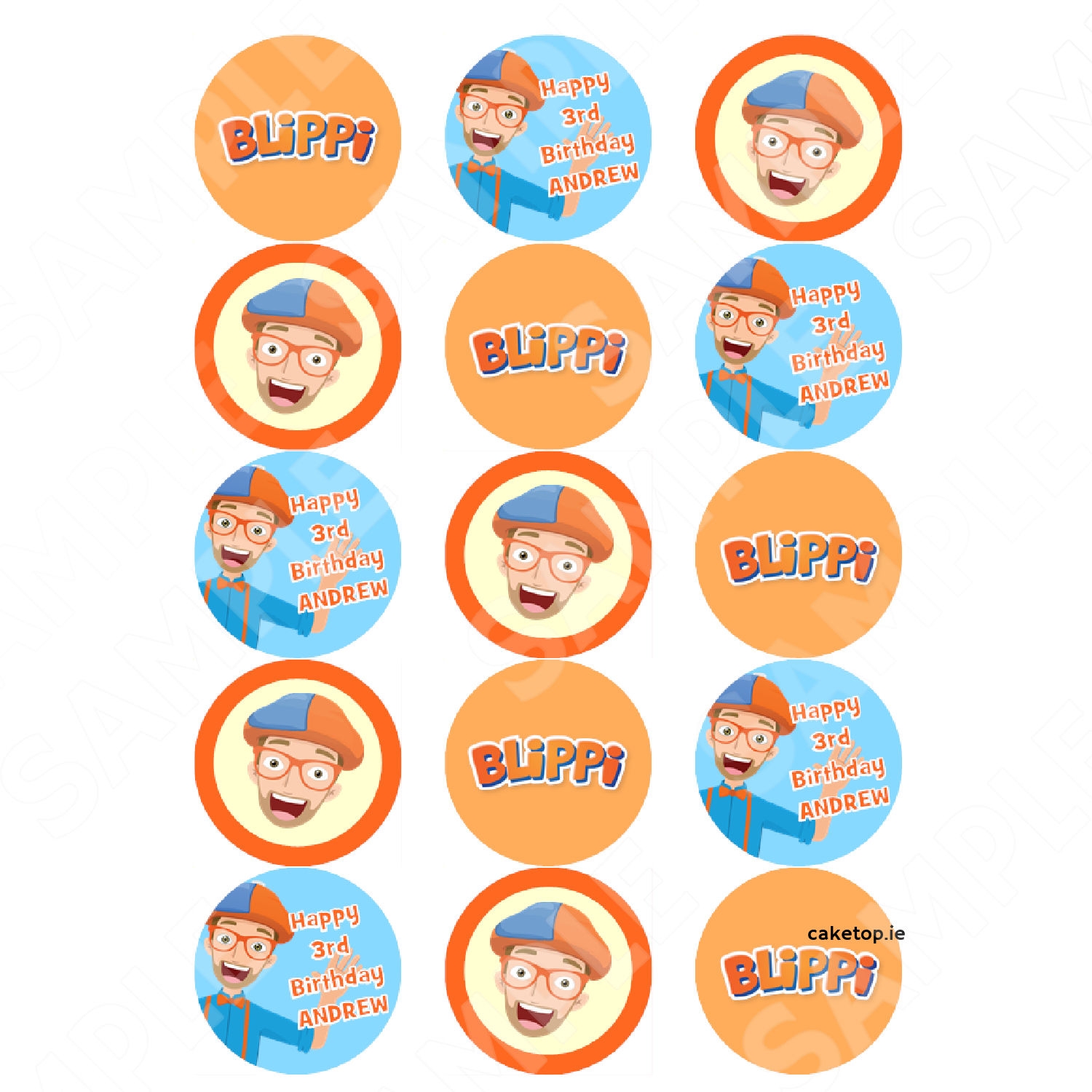 Blippi Edible Cake Toppers Edible Picture Caketop ie