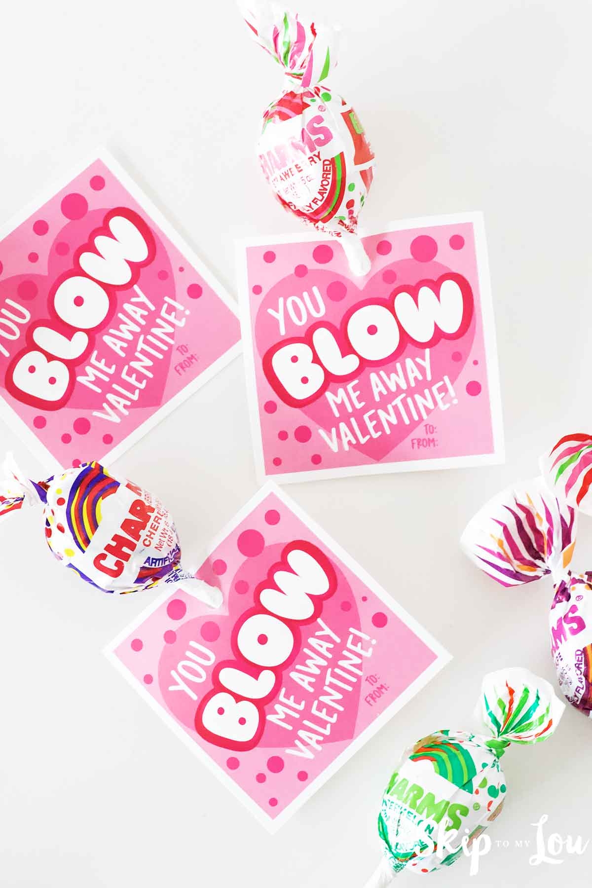 Blow Pop Valentine Free Printable