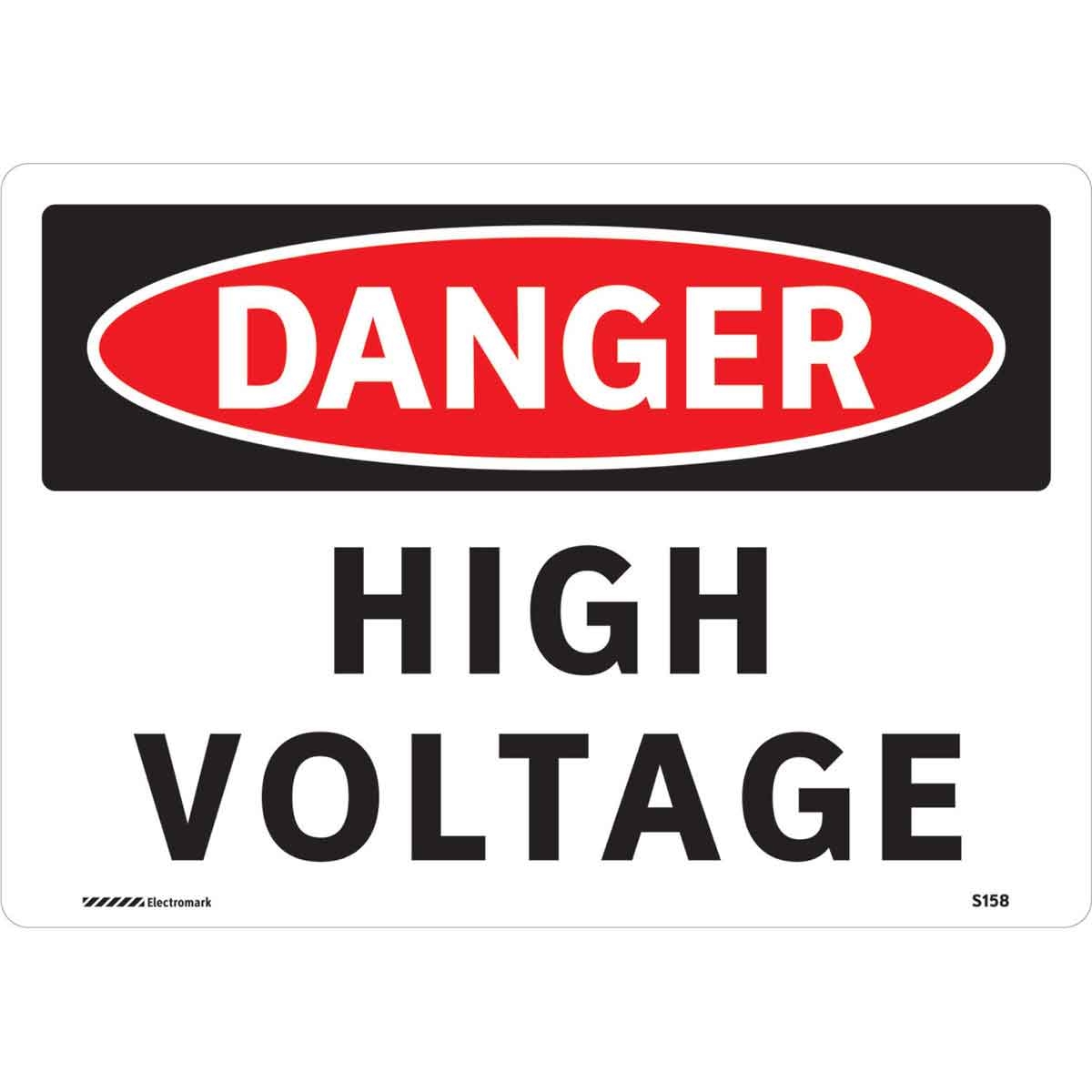 Brady Part 102485 DANGER High Voltage Sign BradyID