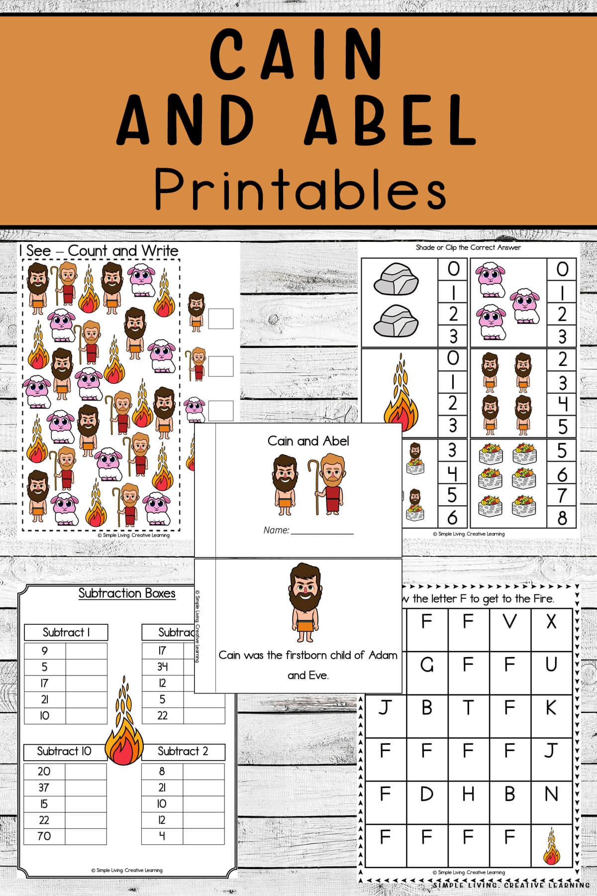 Cain And Abel Printables Simple Living Creative Learning