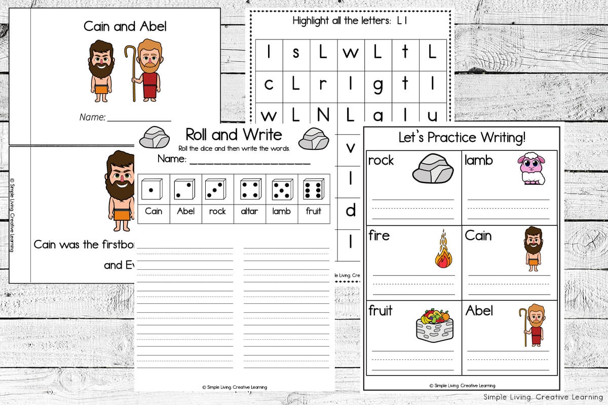 Cain And Abel Printables Simple Living Creative Learning