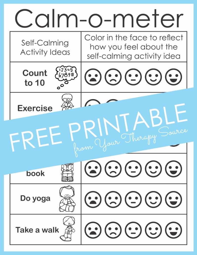 Calm Down Corner Ideas Free Printables Your Therapy Source