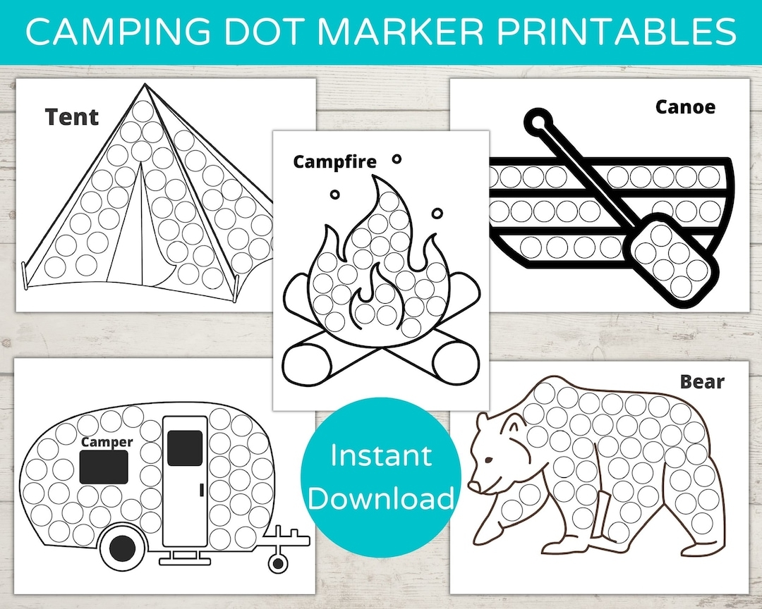 Camping Do A Dot Printables
