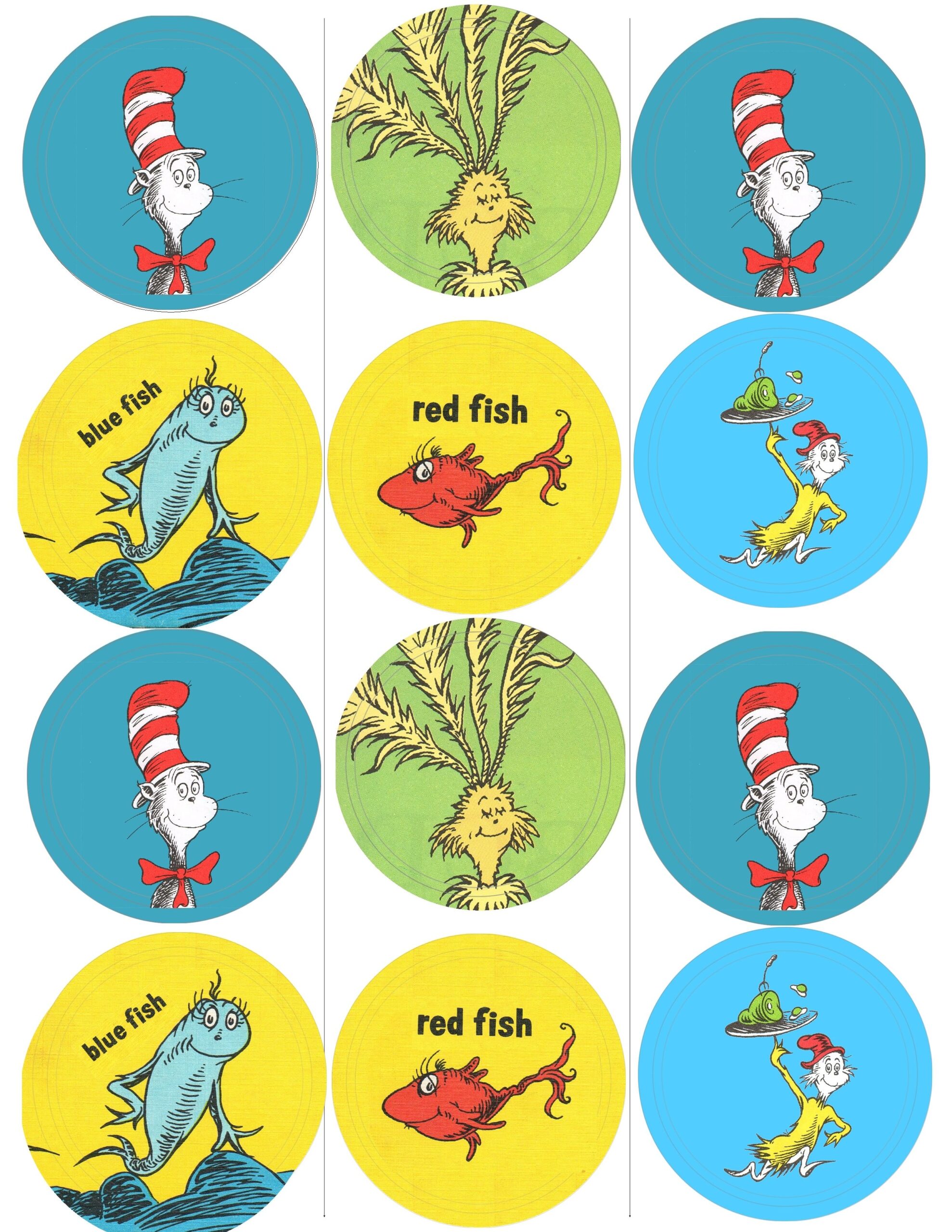 Can Be Used As A Template For Bottle Covers Or As The Covers Themselves I Used Dr Seuss Scrapb Dr Seuss Cupcake Toppers Dr Seuss Birthday Party Dr Seuss Day