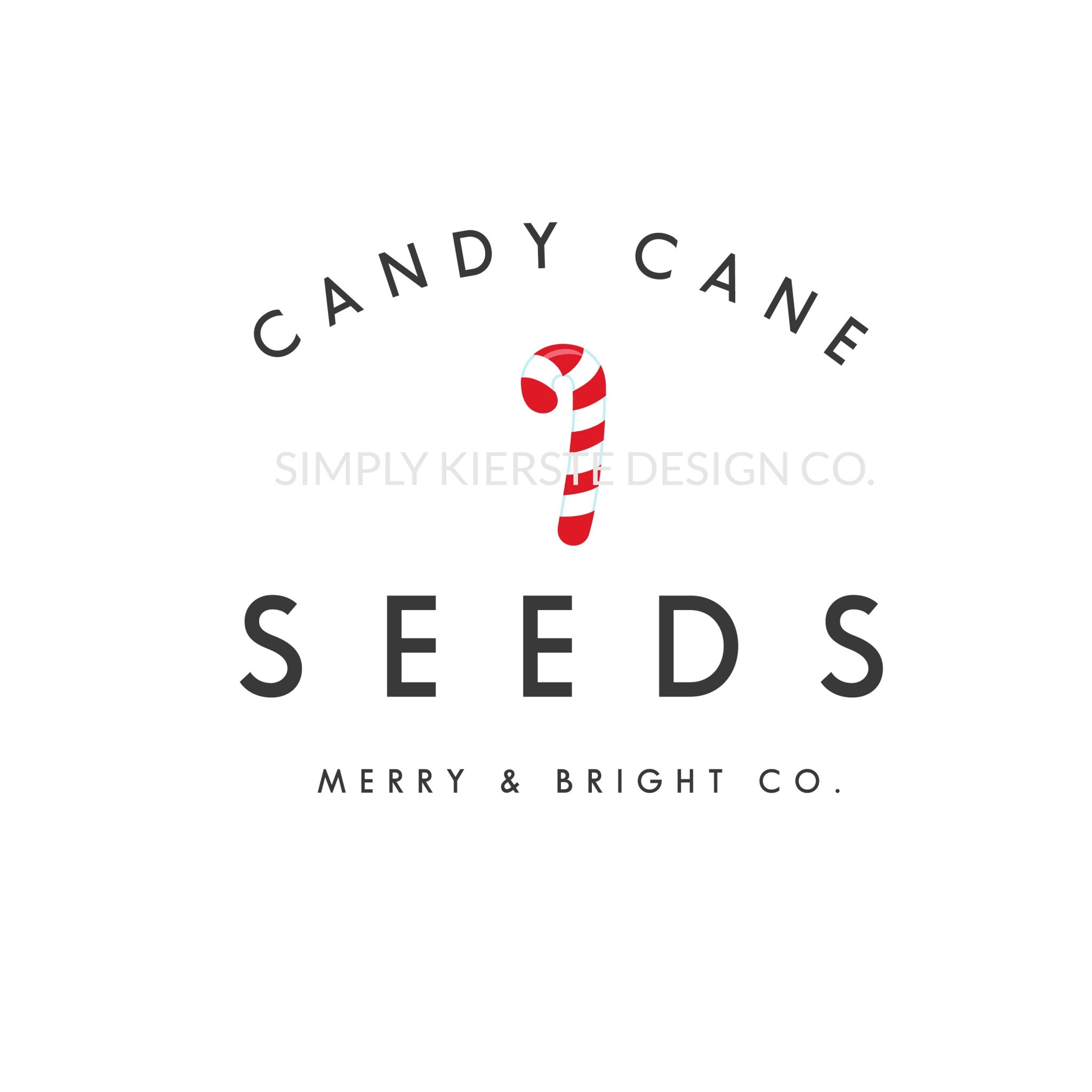 Candy Cane Seeds Christmas Gift Idea Printable